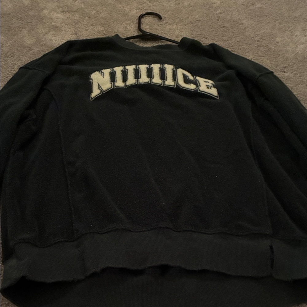 Aerie Black Crewneck Sweater